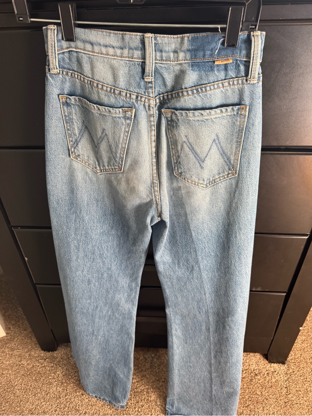 Mother Tomcat roller jeans wide leg